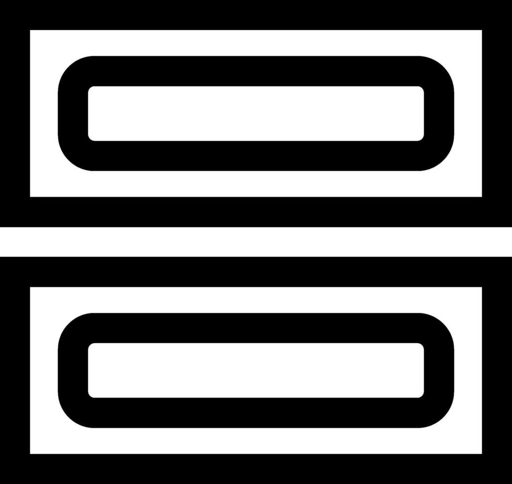 Two black and white squares with the same shape vector