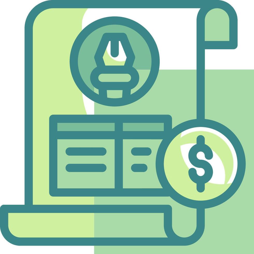 A medical bill with a dollar sign vector