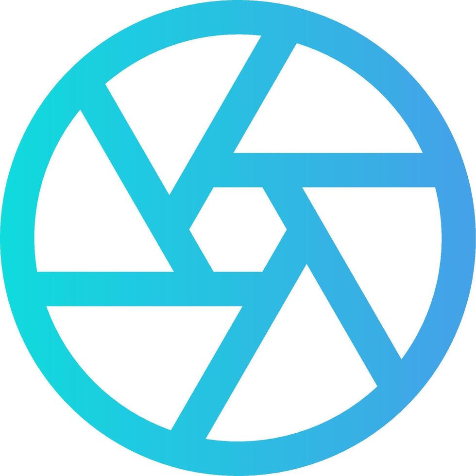 The logo for the camera lens vector