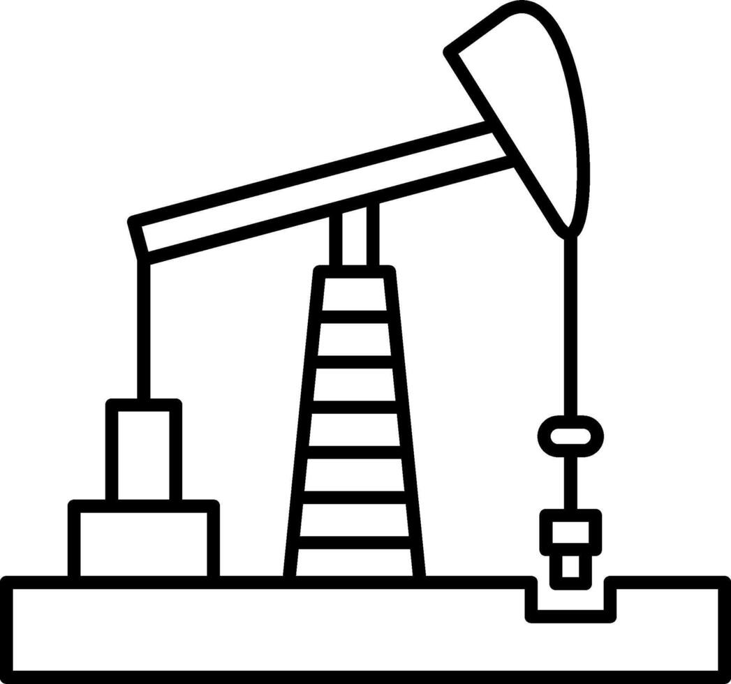Oil pump icon vector