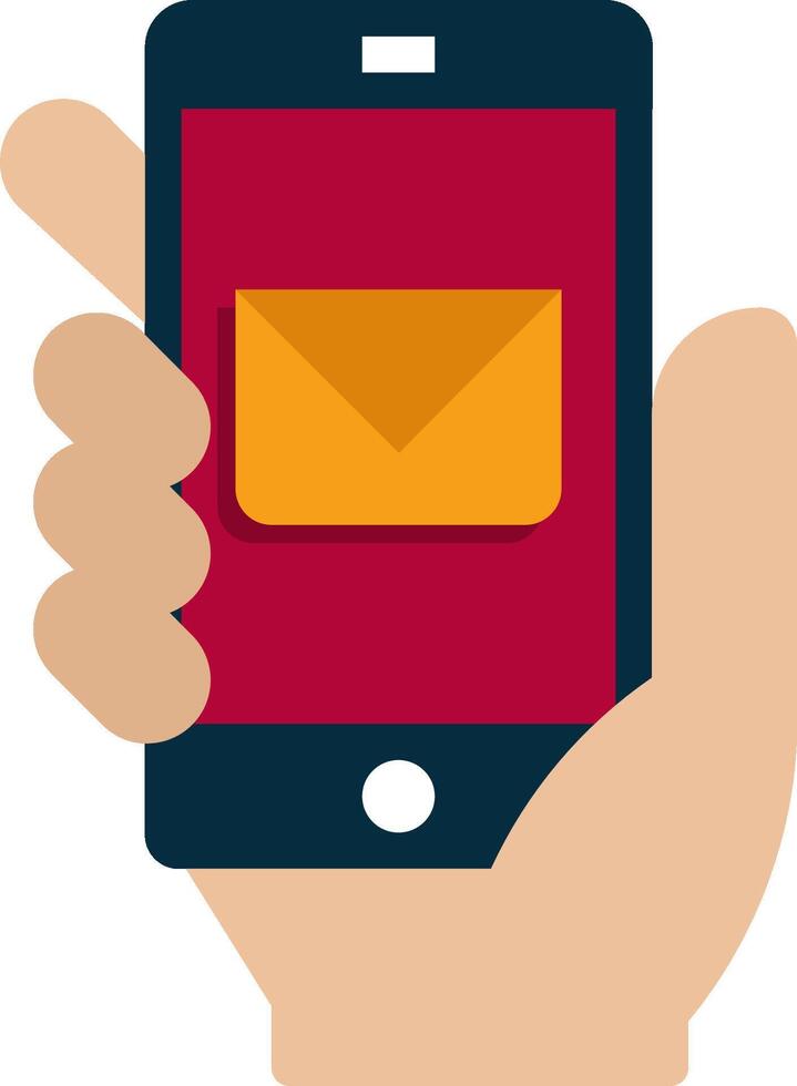 Mobile email marketing vector