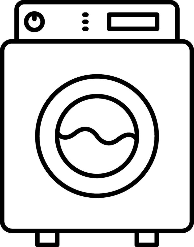 A washing machine icon on a white background vector