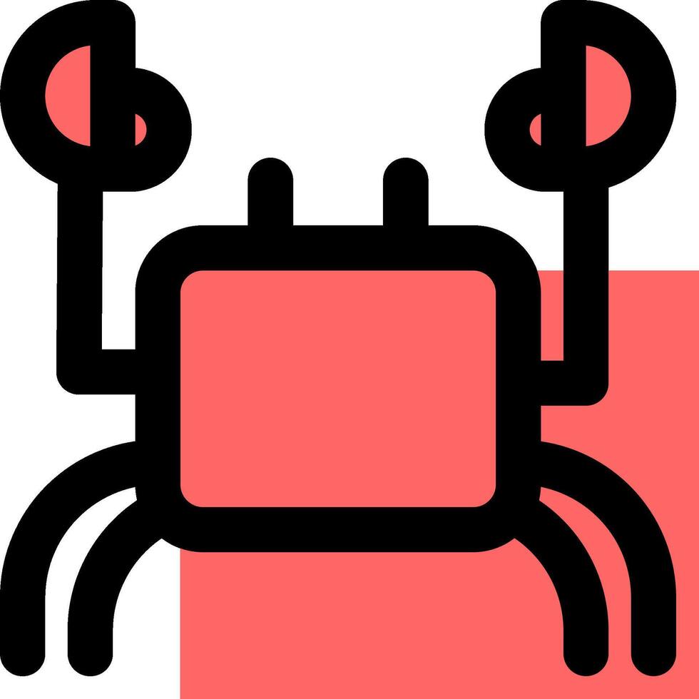 A crab icon on a white background vector