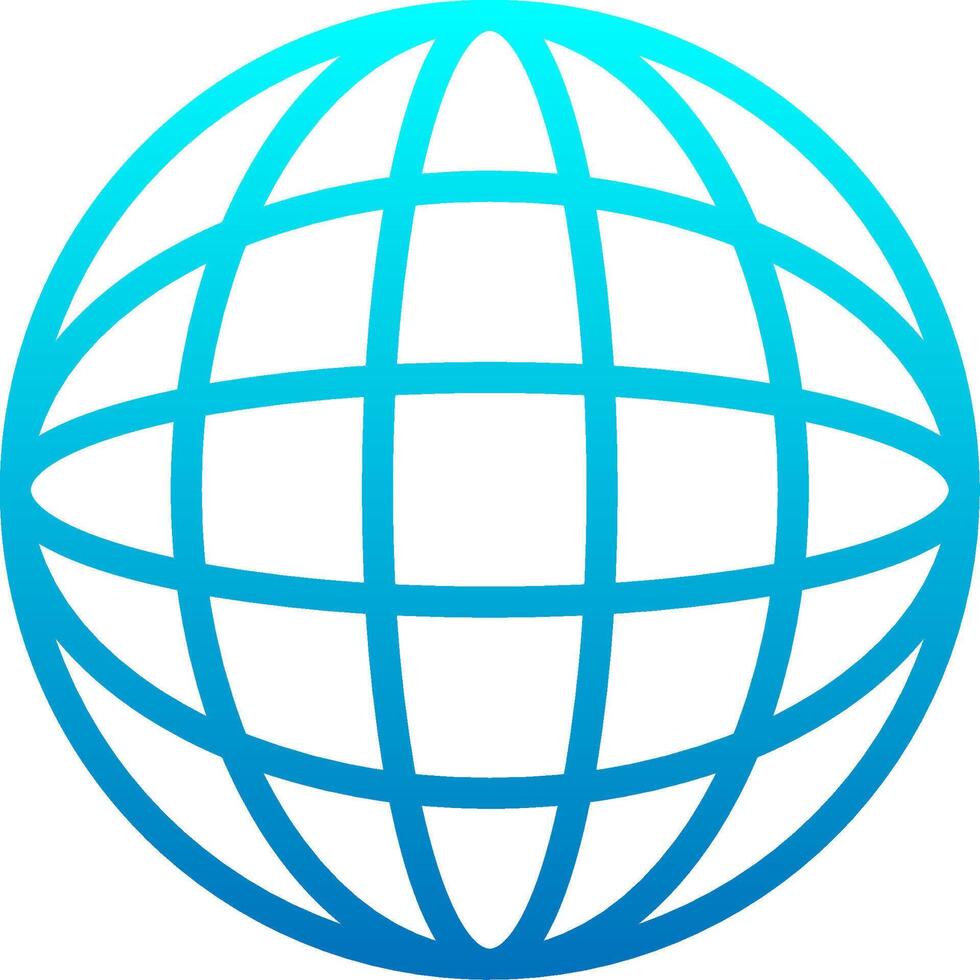 A blue globe with a white background vector
