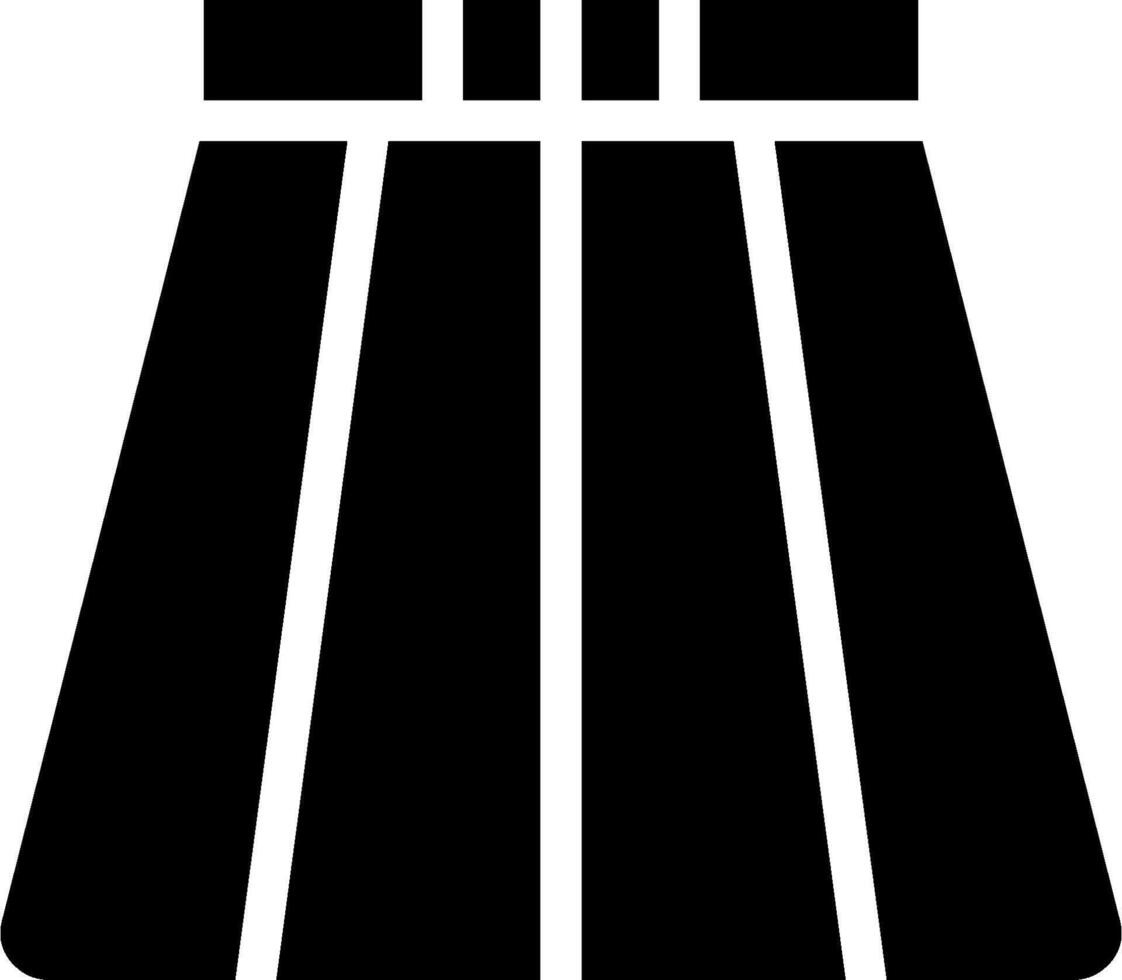 A skirt with a black and white design vector