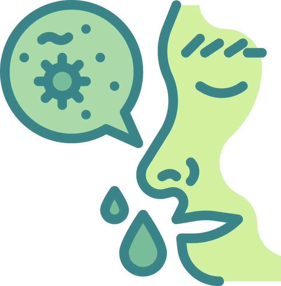 A person with a speech bubble and a tear drop vector