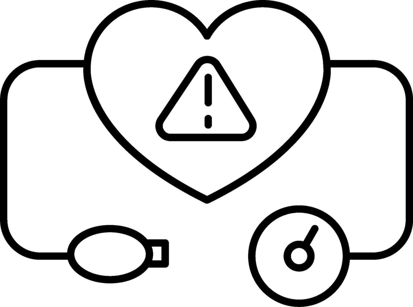 Heart rate monitor icon vector