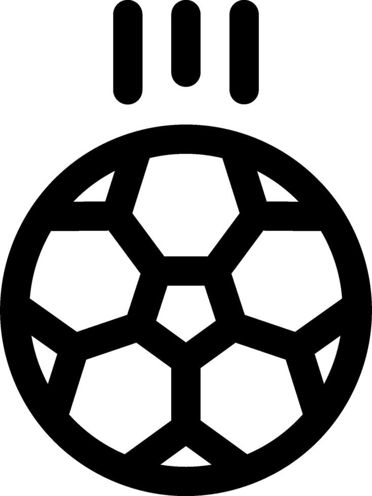 A soccer ball with three lines on it vector