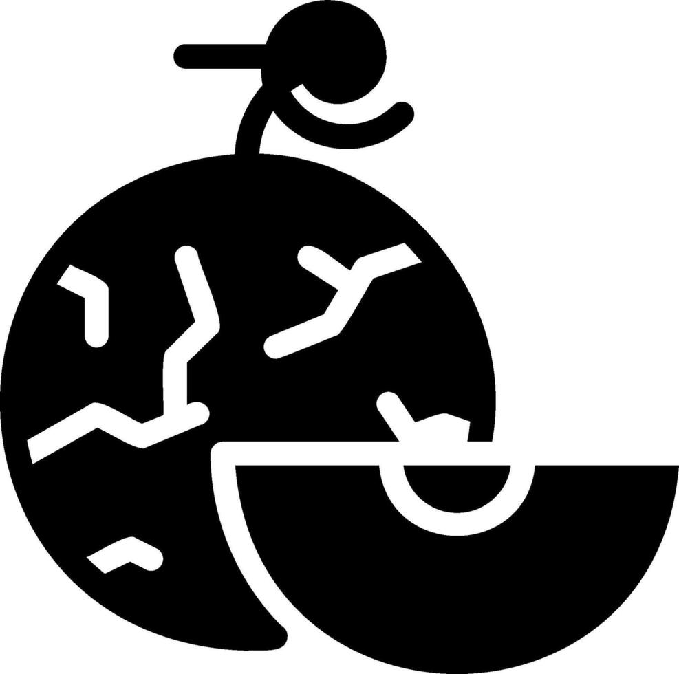 A black and white icon of a bomb with a hole in it vector