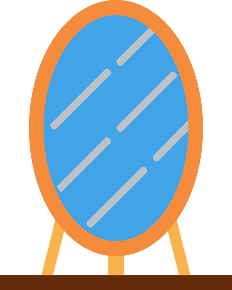 A mirror on a stand vector