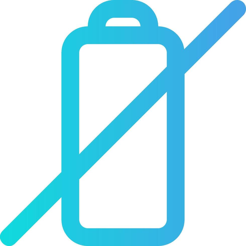 No battery icon vector