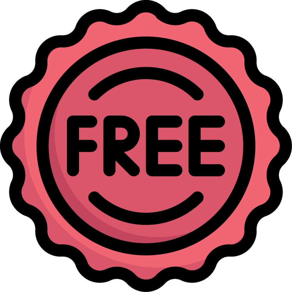 Free sticker icon vector