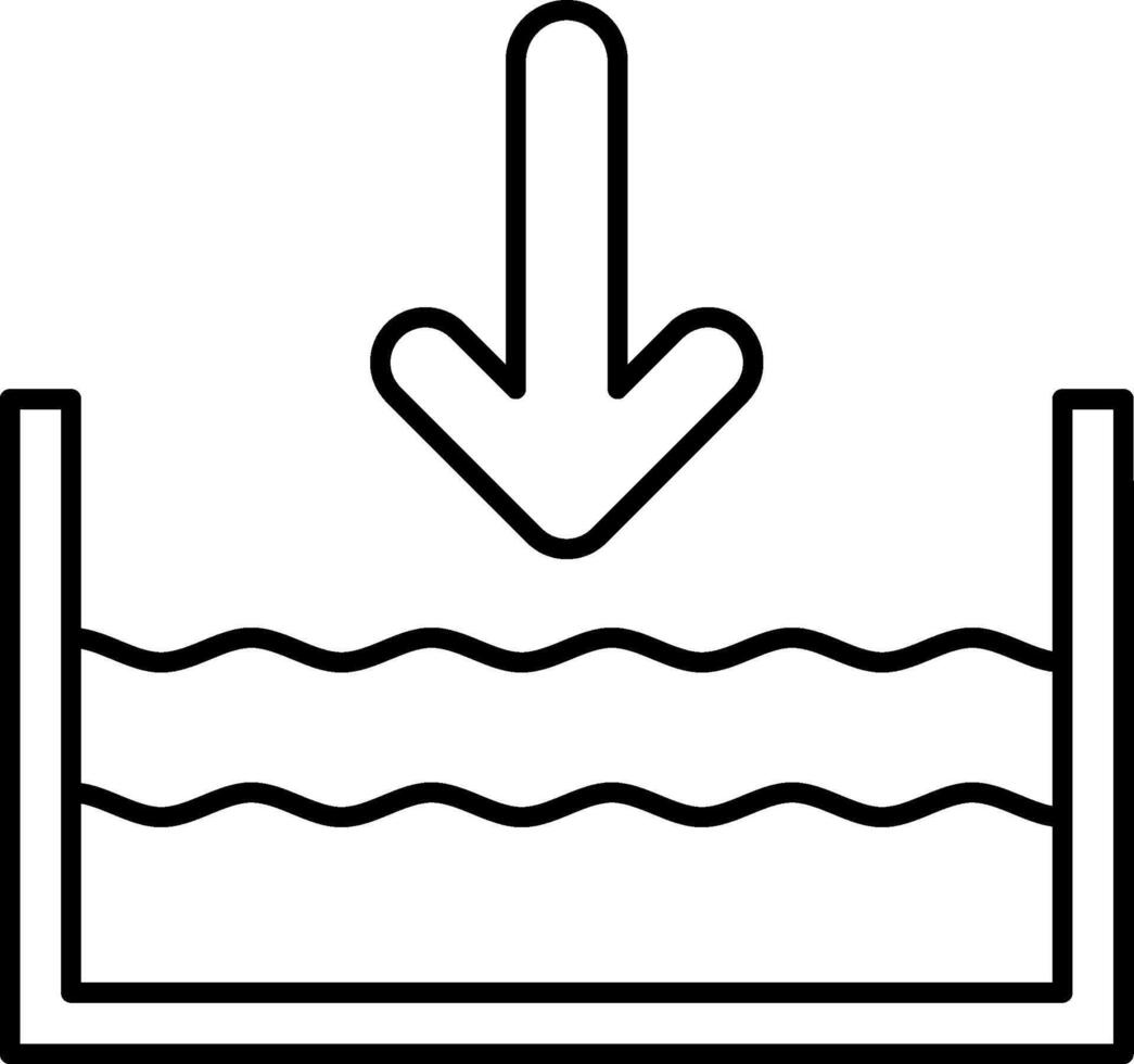 Water level indicator icon vector