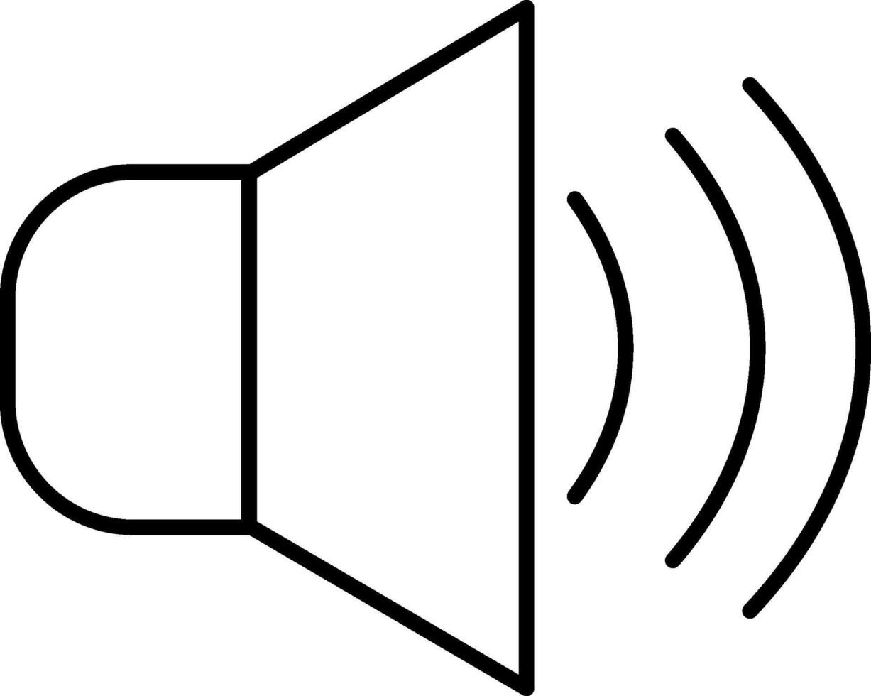 An icon of a speaker with sound waves vector