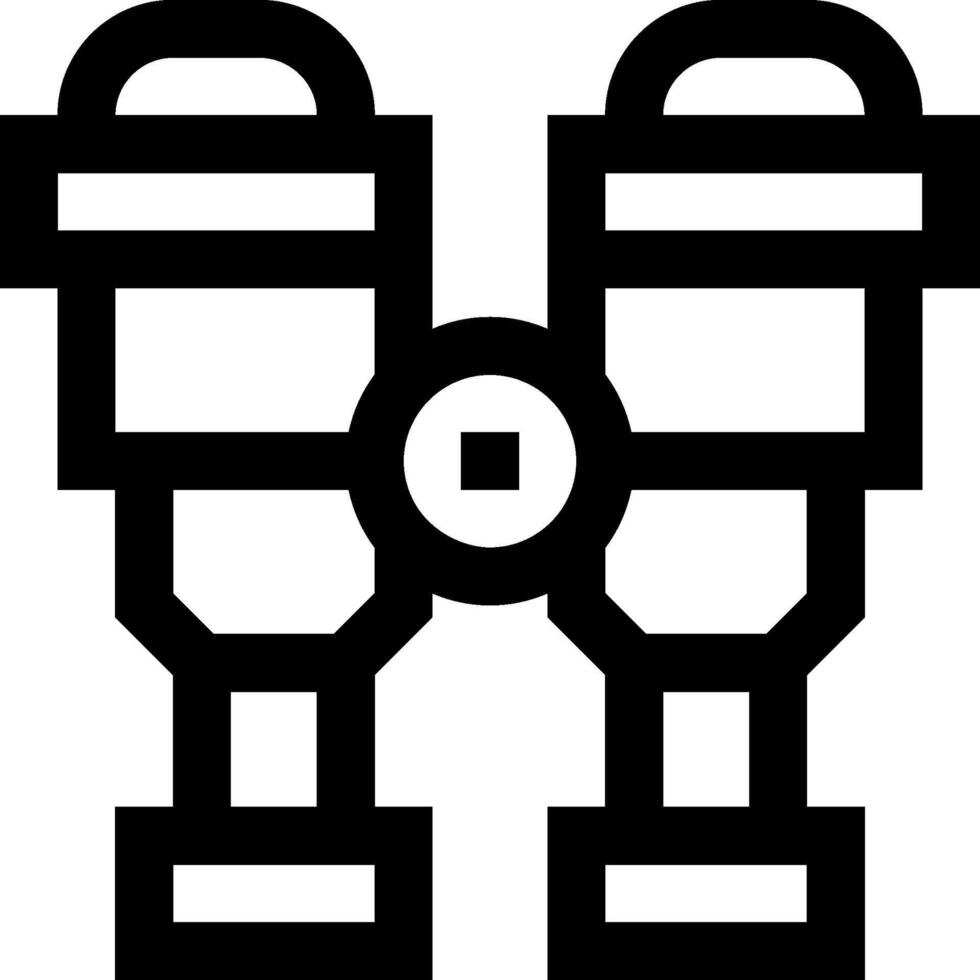 Binoculars icon illustration vector
