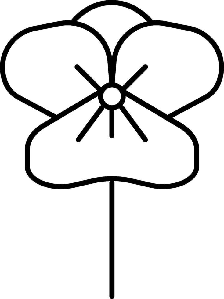 A black and white drawing of a flower vector