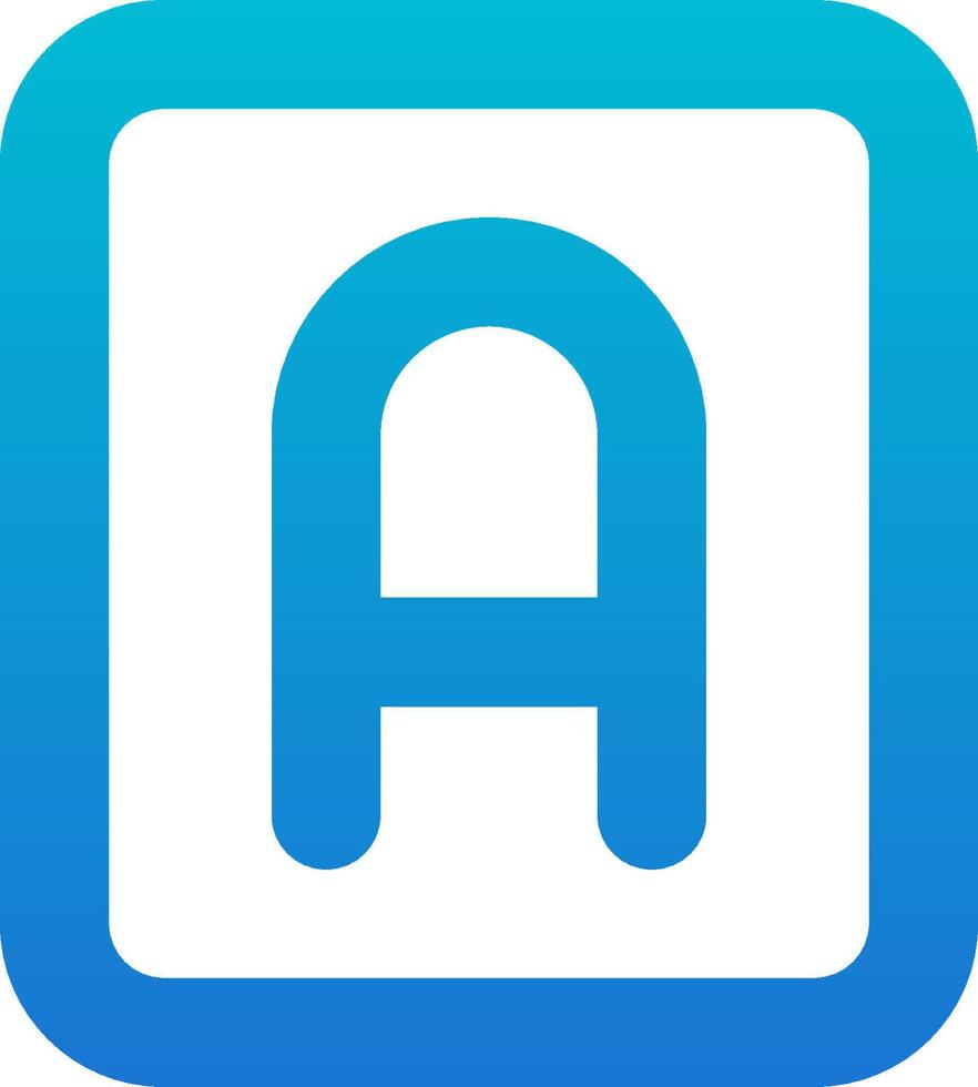 The a app icon vector