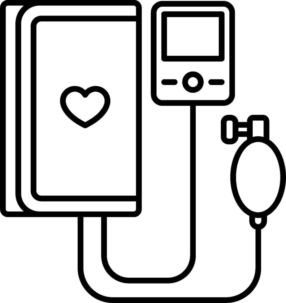 A medical device with a heart monitor and a blood pressure monitor vector