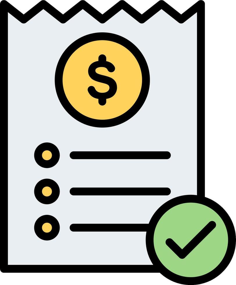 Checklist, invoice, payment, check, money, checkbox, money icon illustration design vector