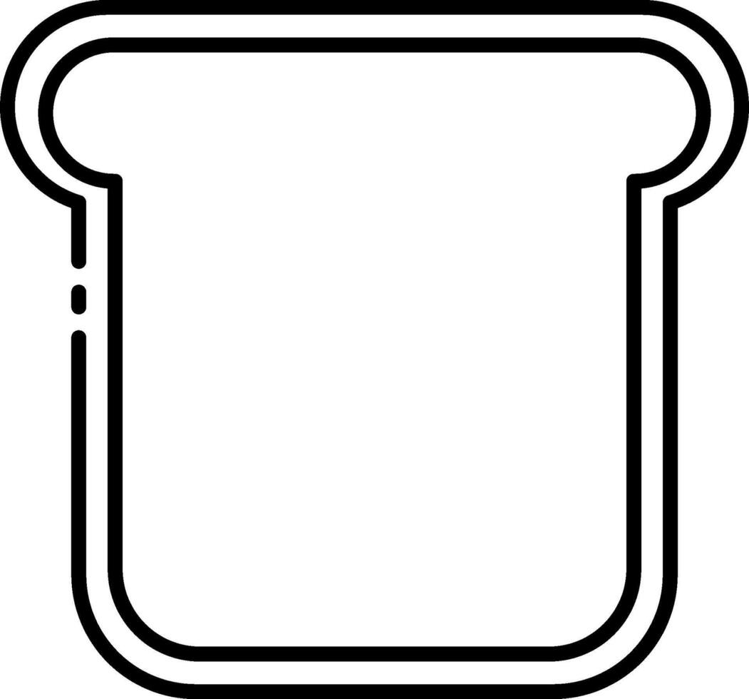 Toast icon illustration vector