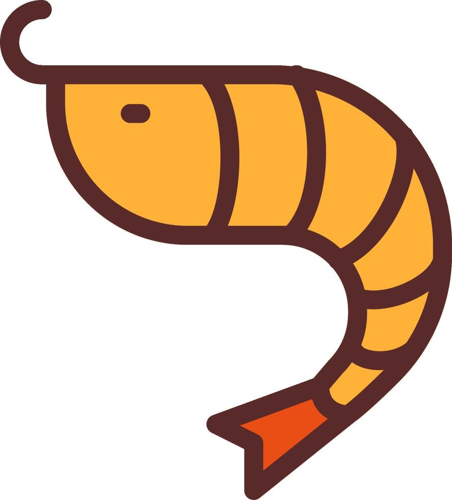 Shrimp illustration design vector
