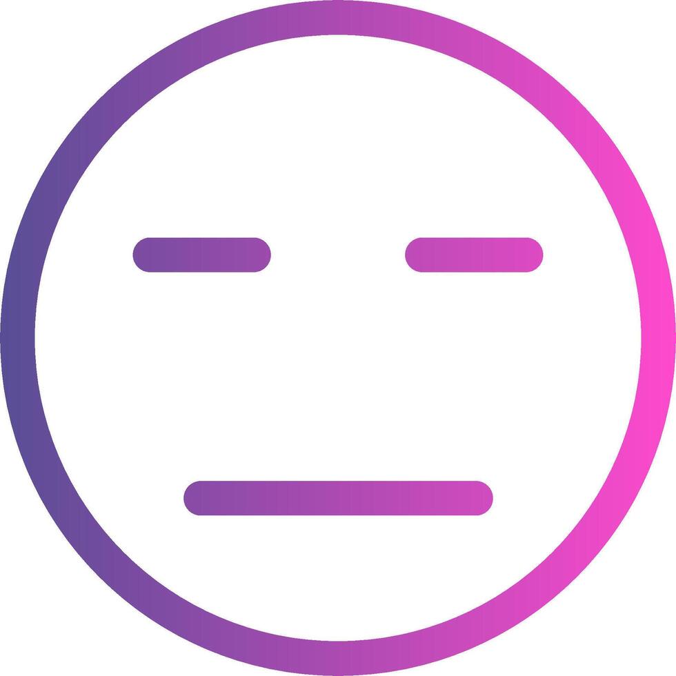 A purple and pink emoticor with a sad face vector