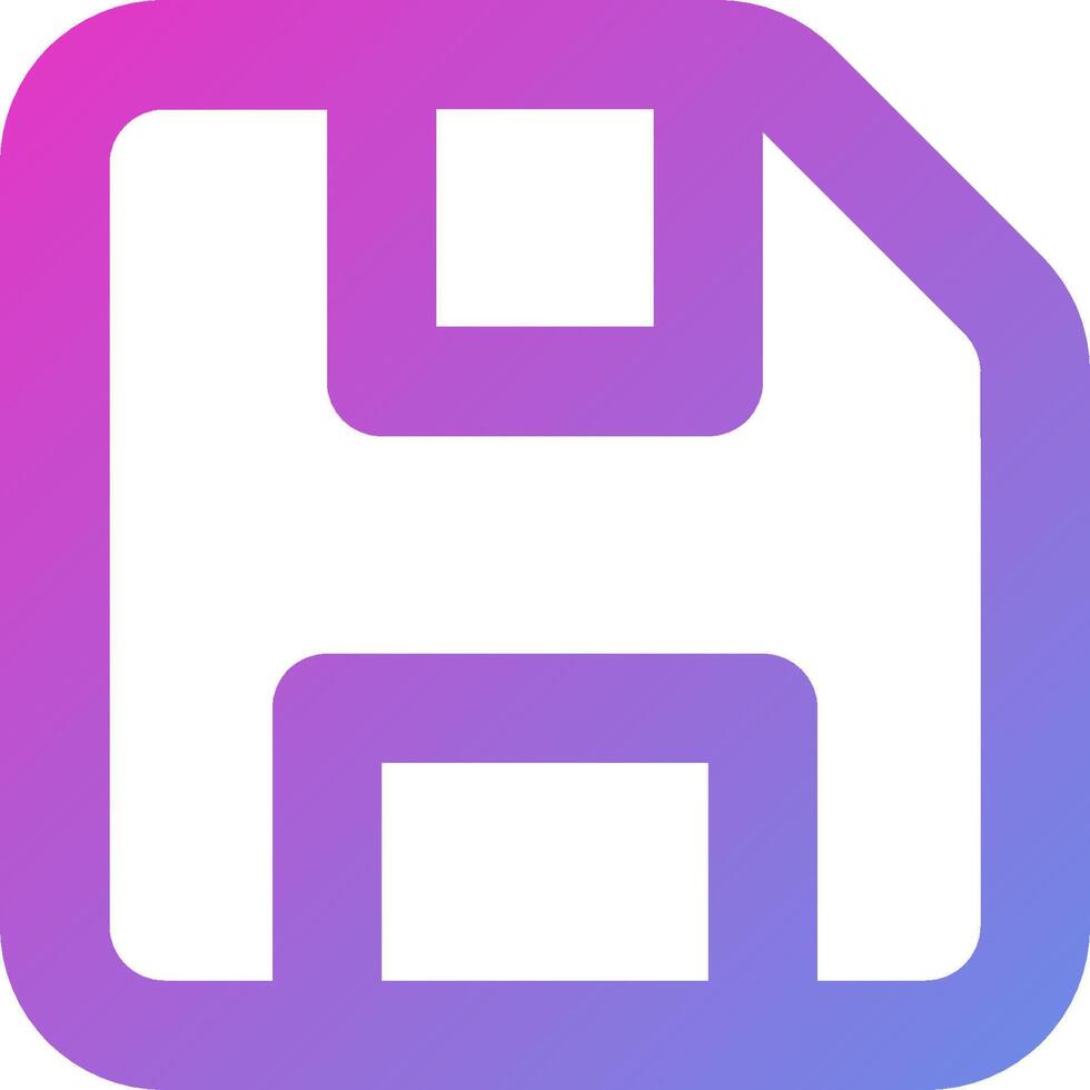 A purple and pink icon with the letter h vector