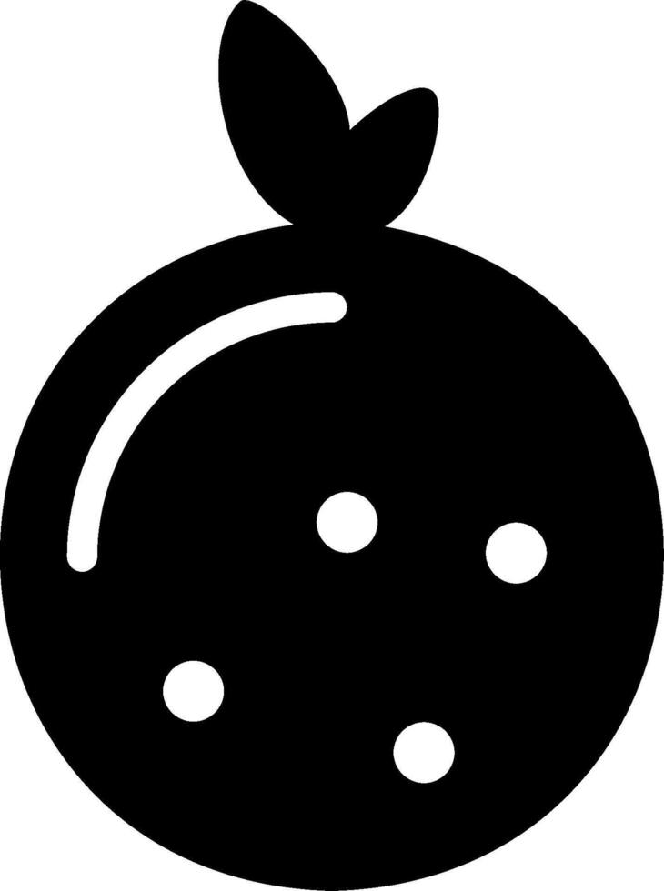 An orange icon with dots on it vector