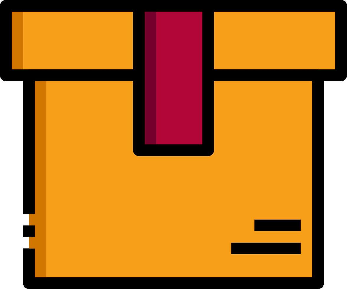 A box with a red ribbon on it vector