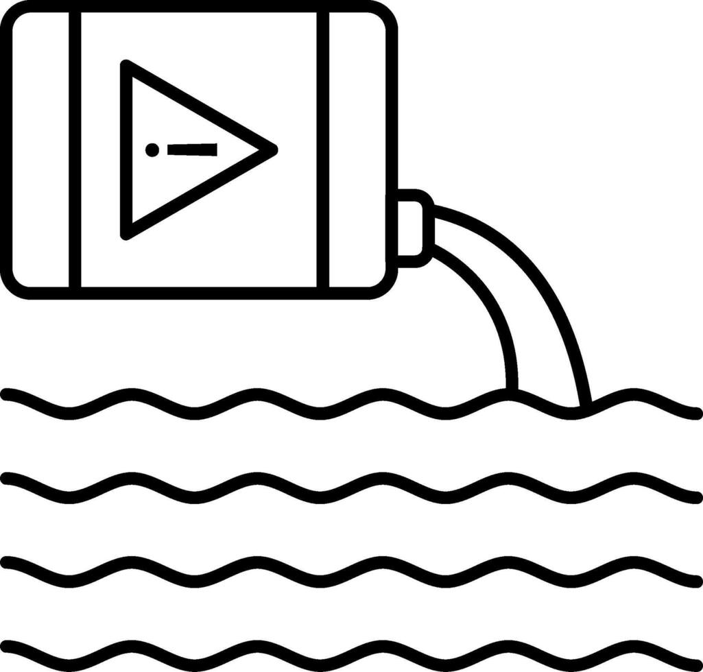 Water pump icon vector