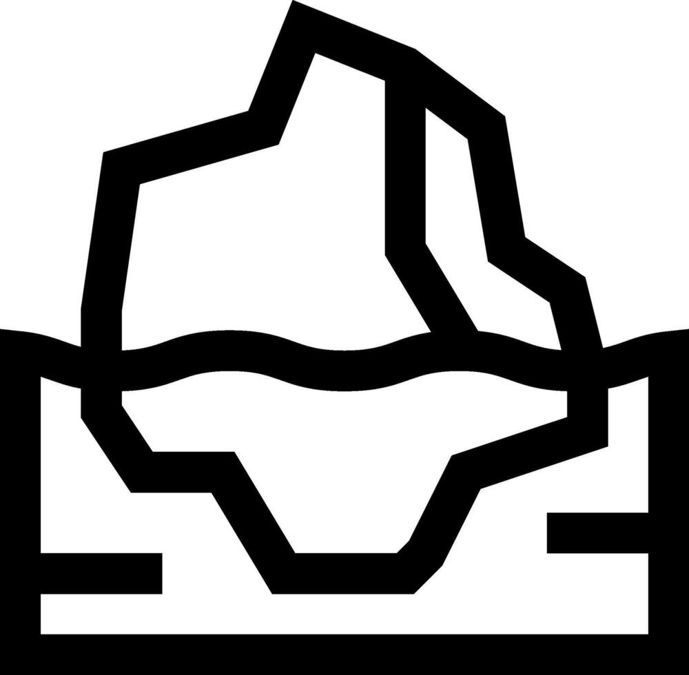 A black and white logo of a mountain vector