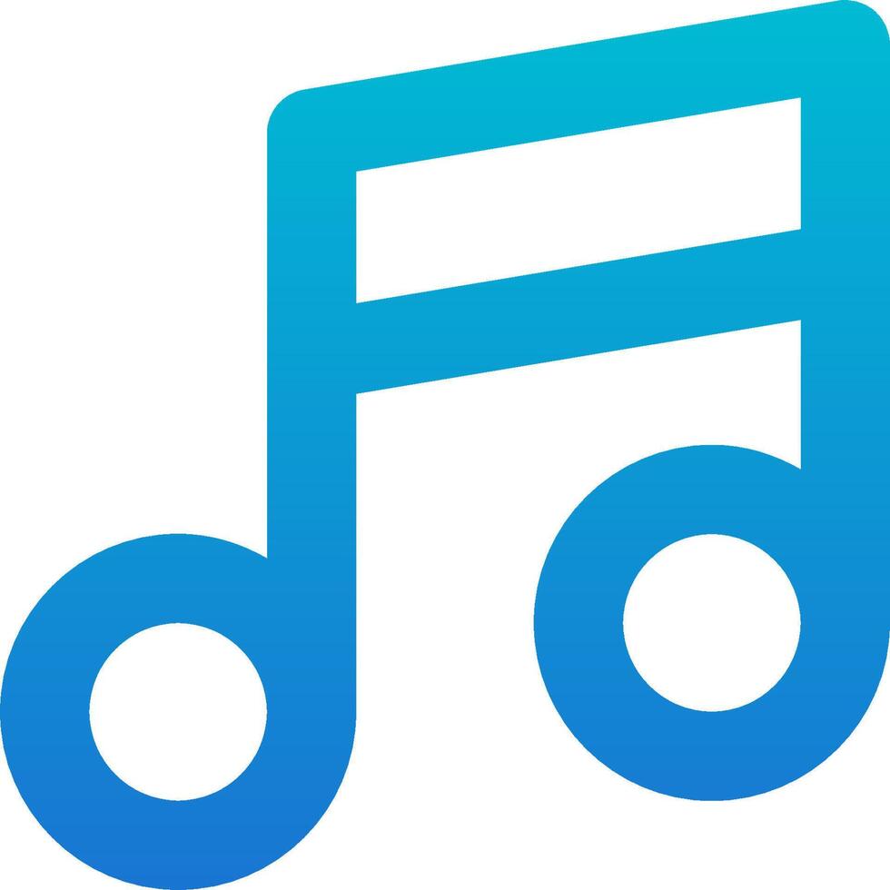 The music note icon vector