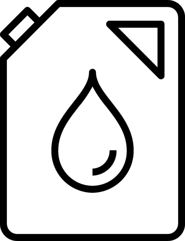 A black and white icon of a water drop vector