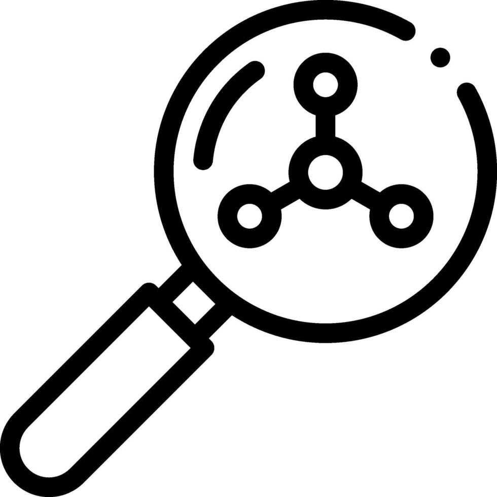 Magnifying glass icon vector