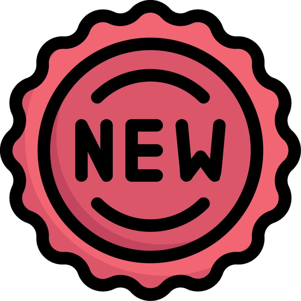 A new stamp with the word new in it vector