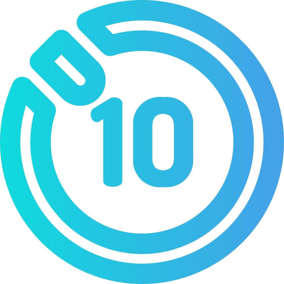 The logo for the ten app vector