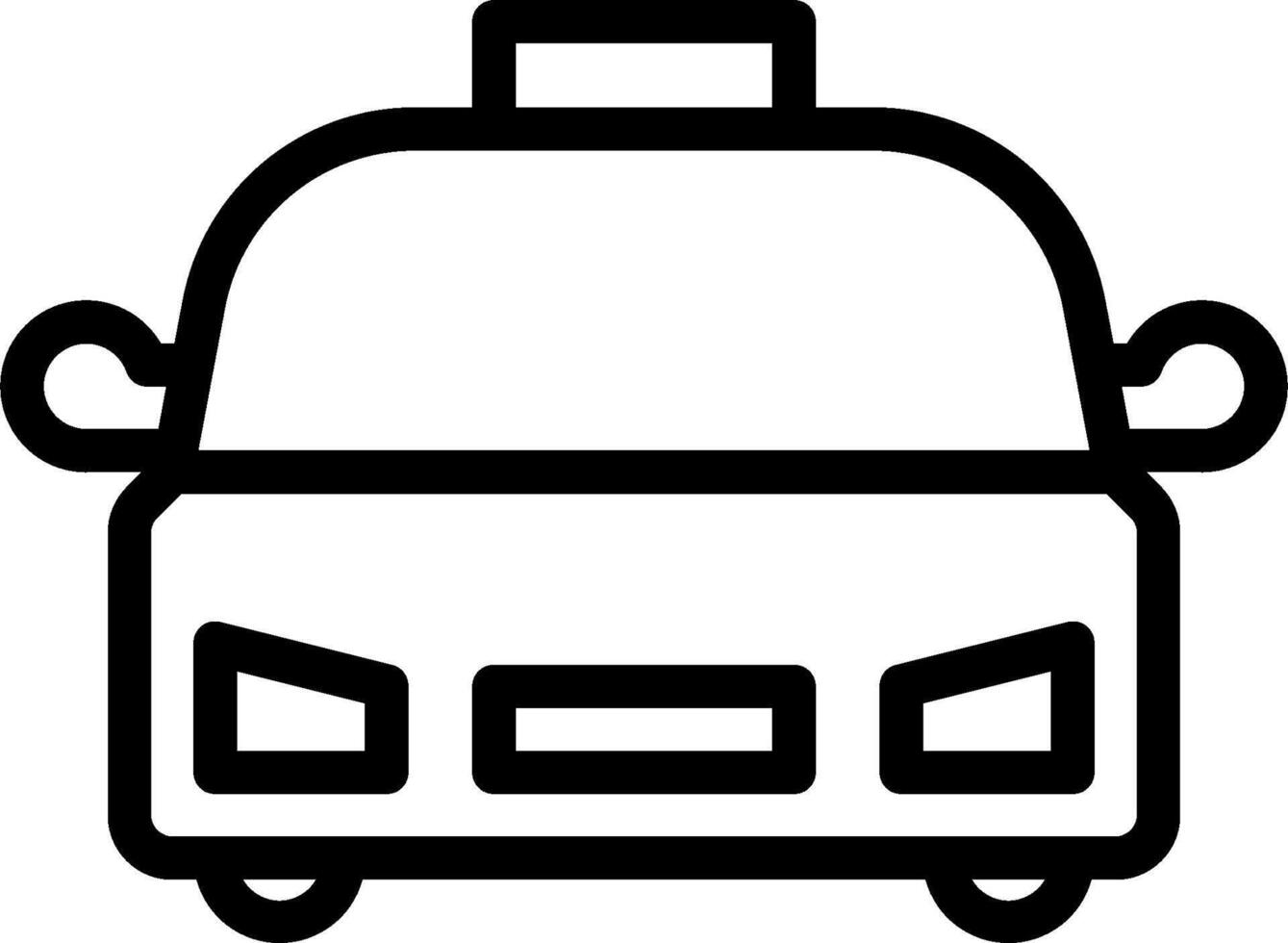 A black and white image of a car vector