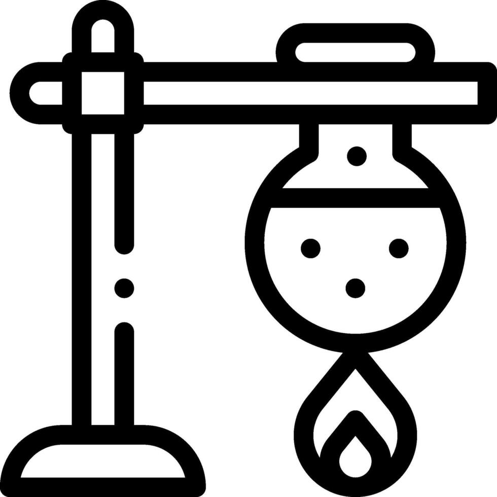A black and white illustration of a laboratory vector