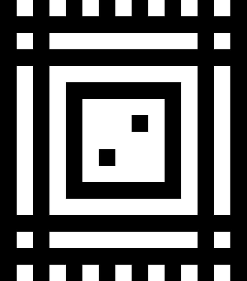 A square with a square in the middle vector