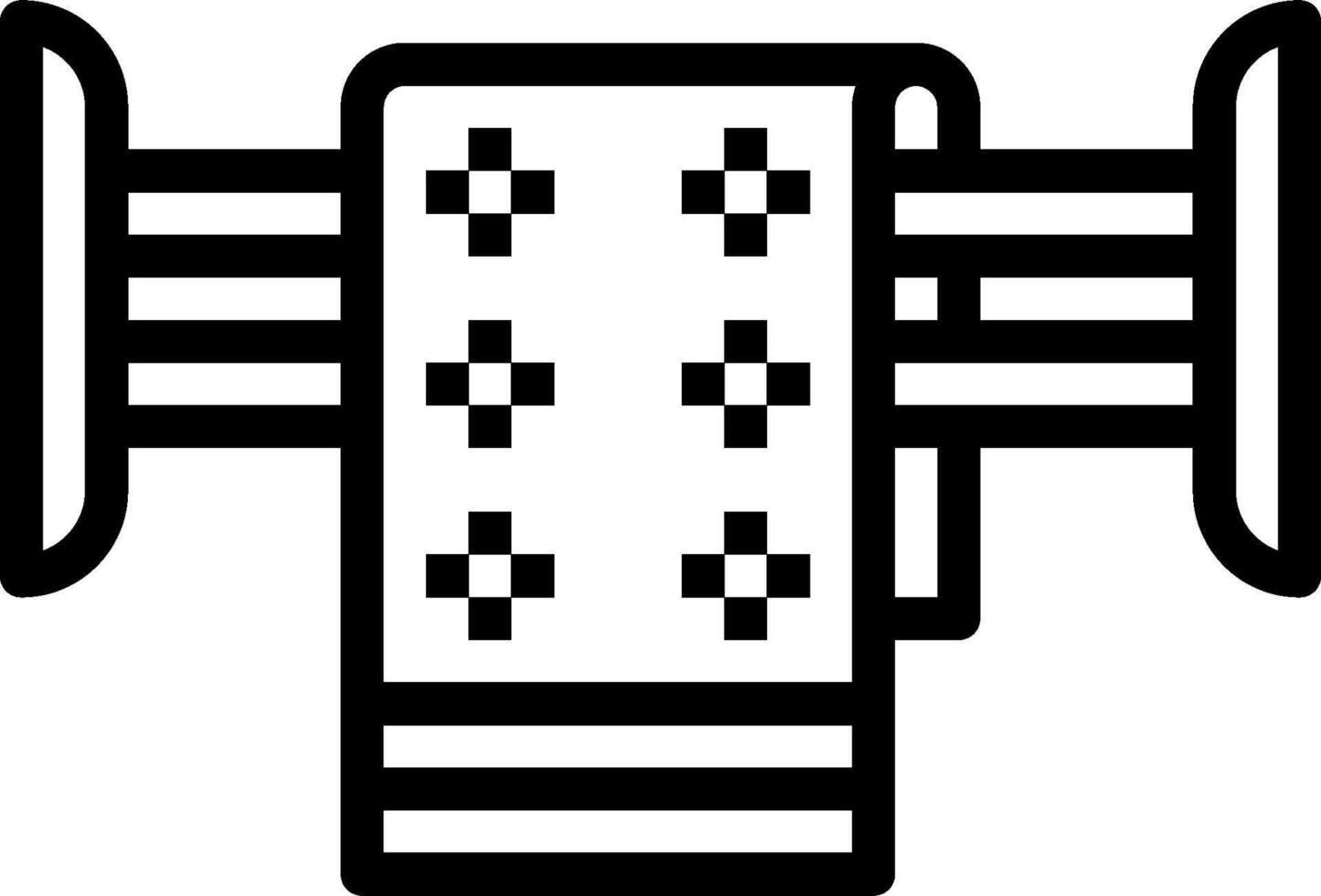 A black and white illustration of a toilet vector
