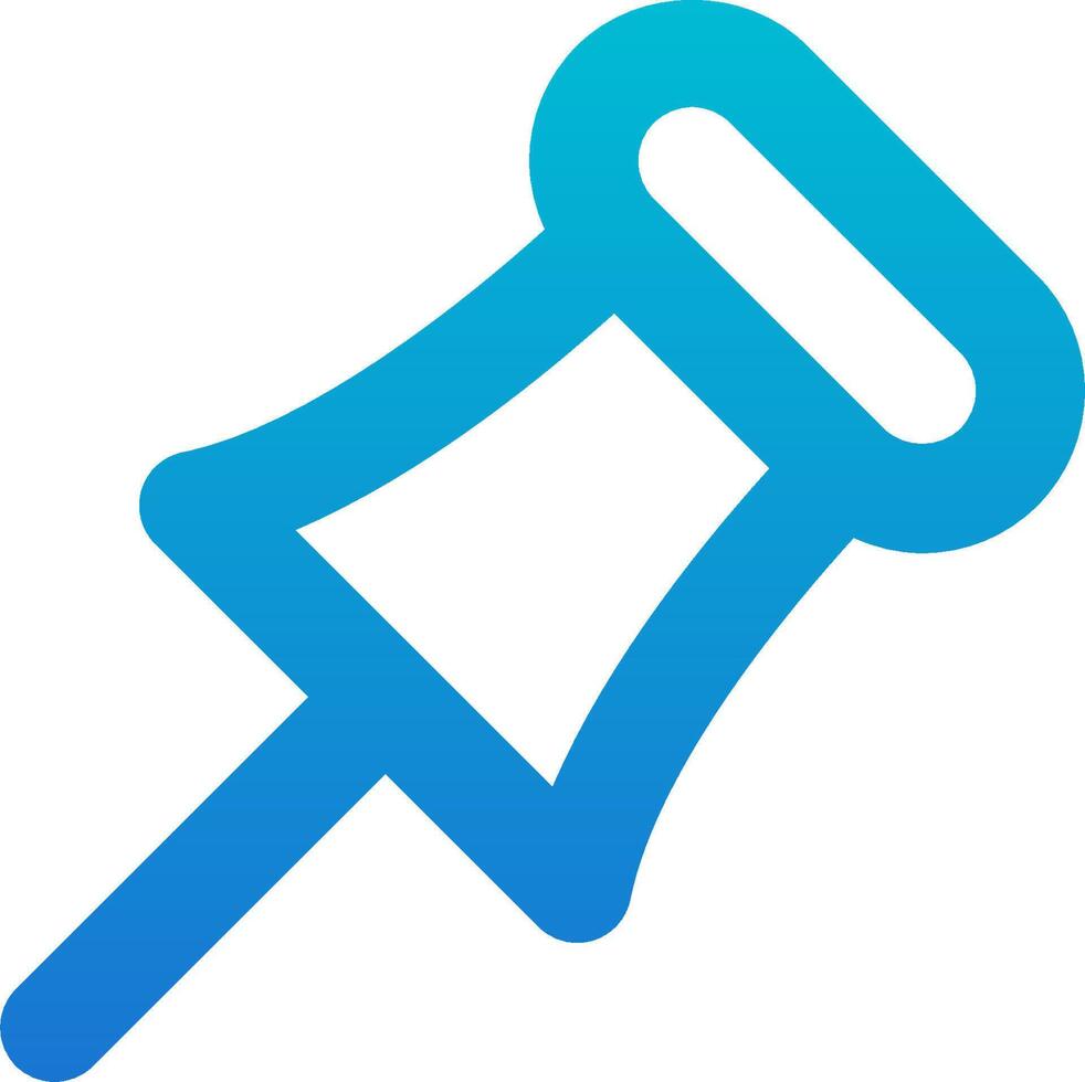 A blue and white icon of a bell vector