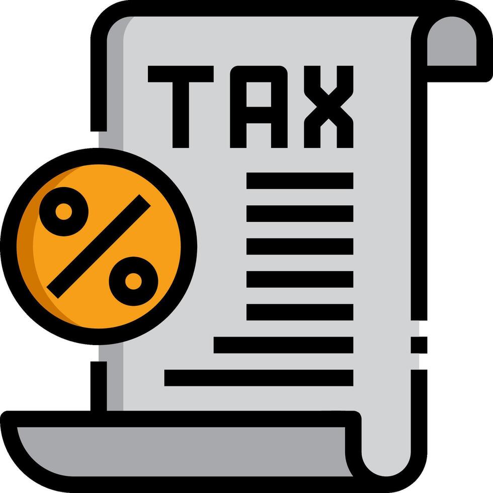 Tax return icon vector