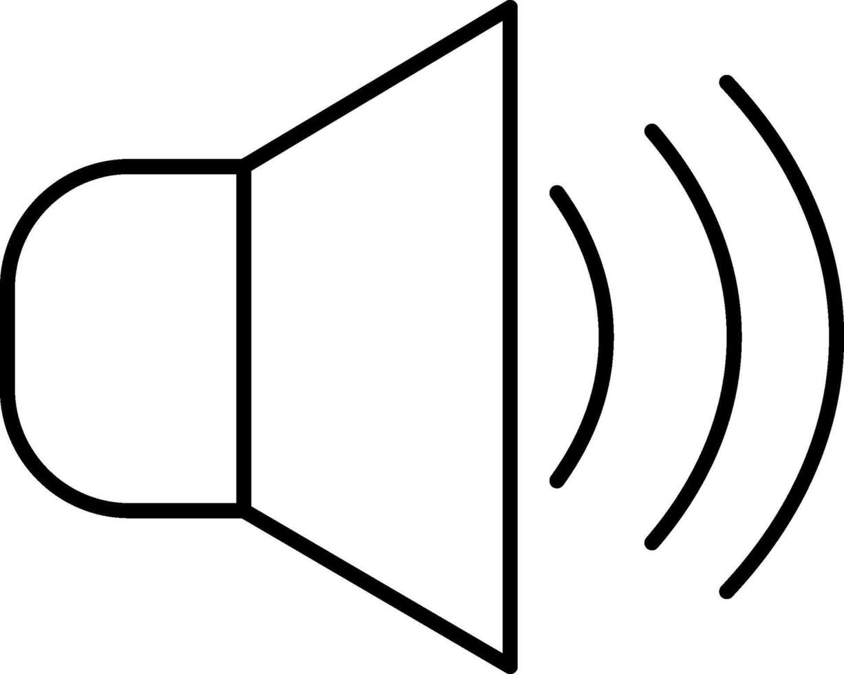 An icon of a speaker with sound waves vector