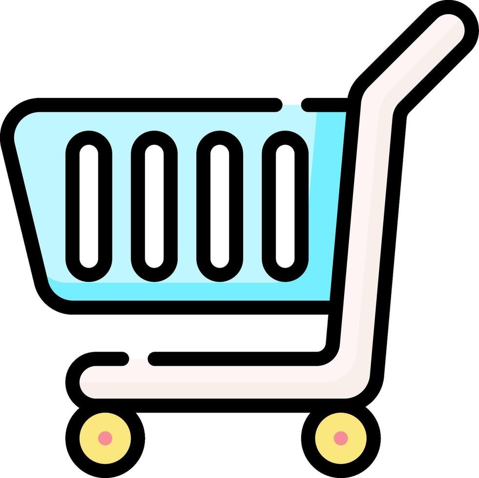 Shopping cart icon illustration vector