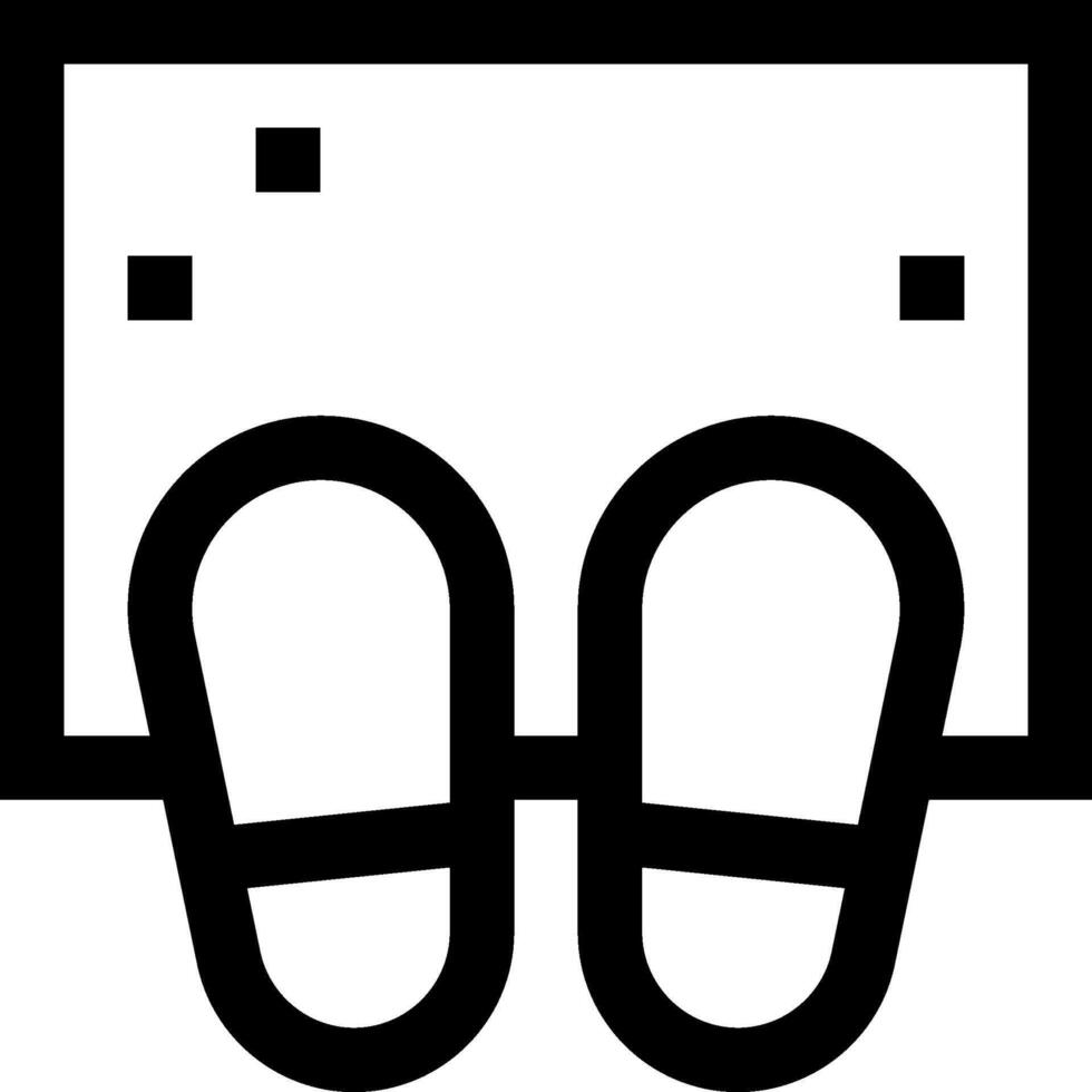 Shoes icon, black and white vector