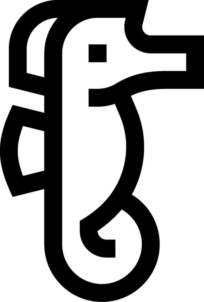 A black and white logo of a fish vector