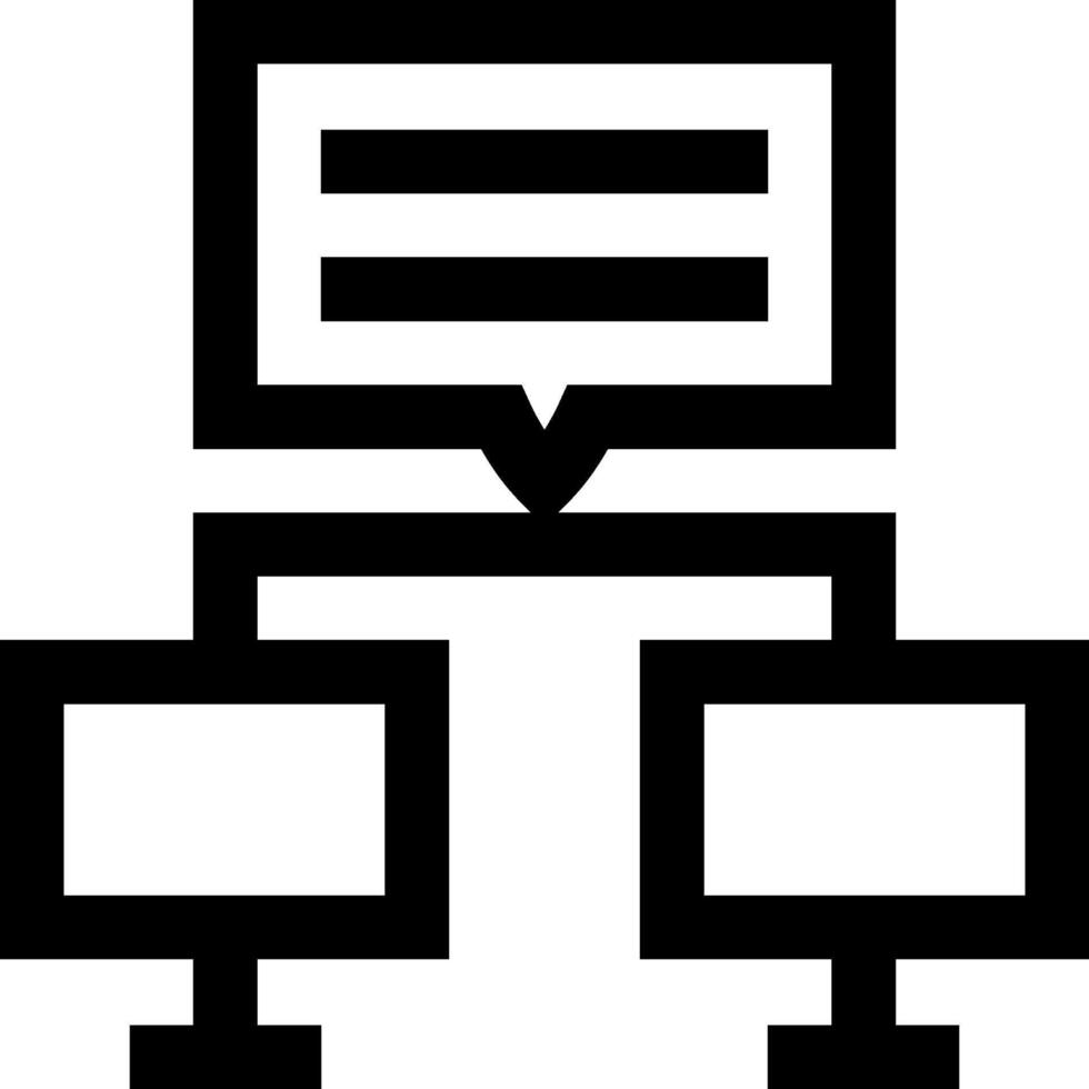 A black and white icon of a computer vector