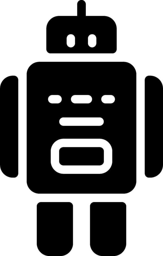 A robot icon on a white background vector