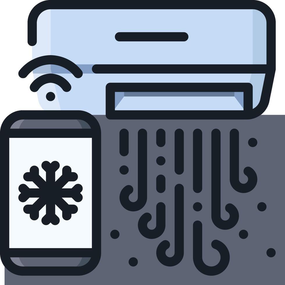 Air conditioner icon vector