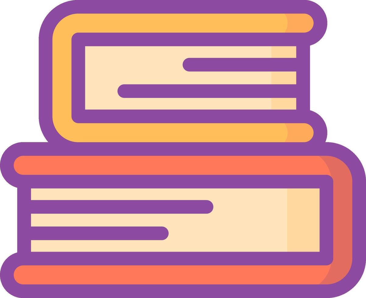 A stack of books icon vector